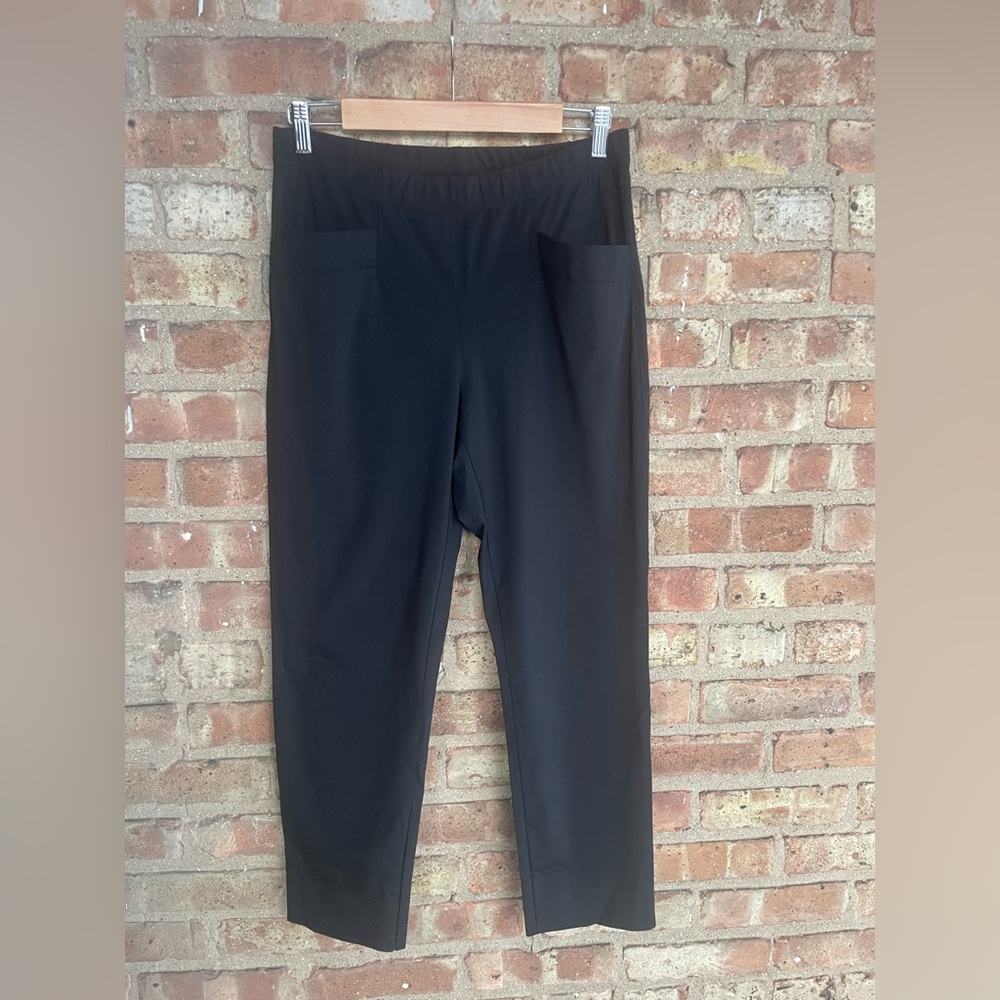 Tyra Elastic Waist Crop Travel Pants🖤